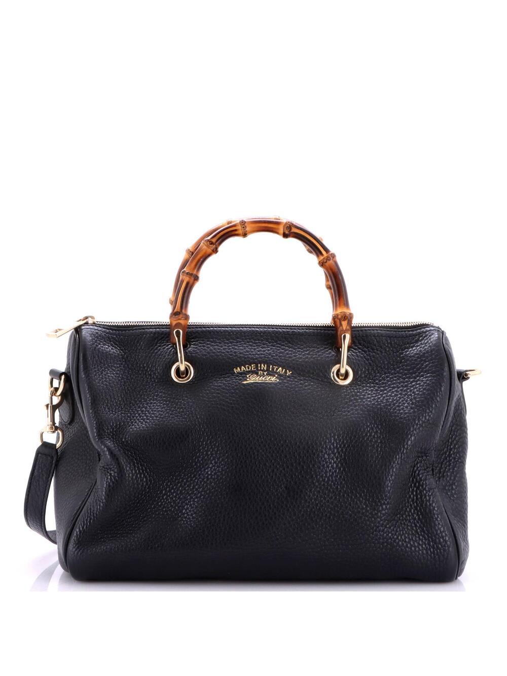 Gucci Bamboo Shopper Boston Bag Leather #340502G10B